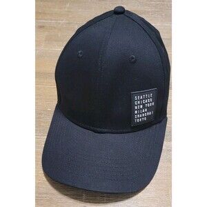 Starbucks Reserve Global Roastery Ticker Black Hat Strap Cap Seattle NY Milan